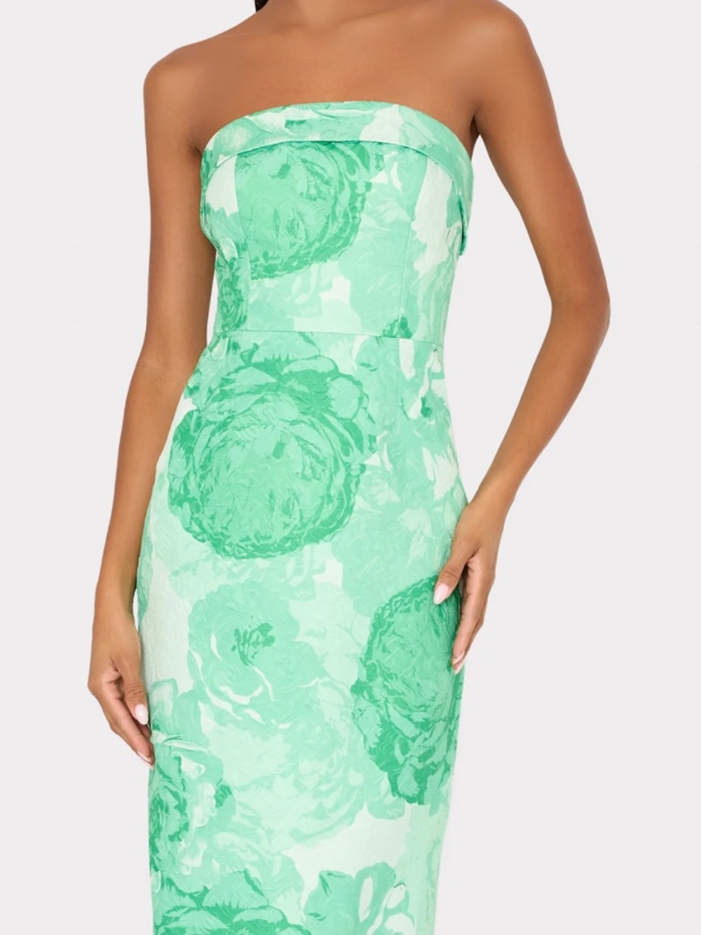 Milly Ella Jacquard Dress in Green